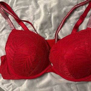 Torrid XO Plunge Strappy Push-Up Bling Bra